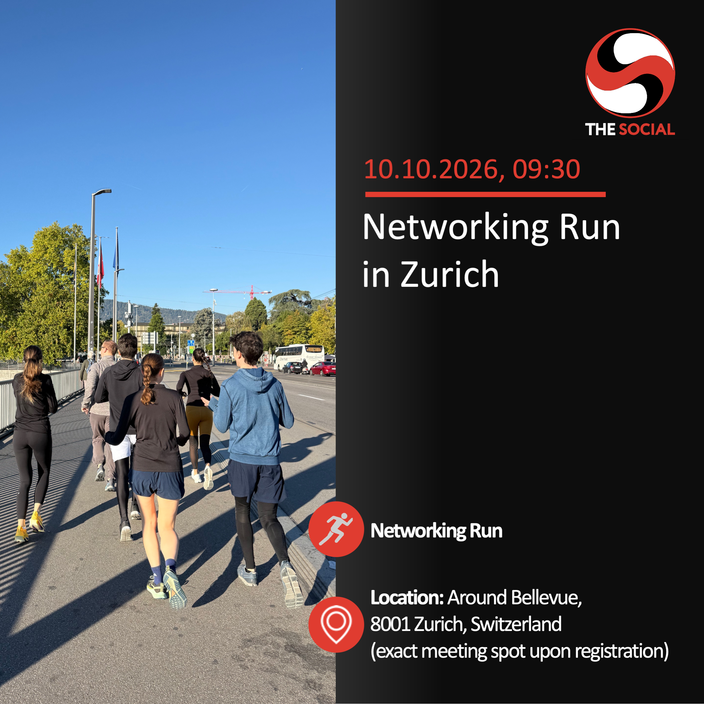OCT 10 "THE SOCIAL" IN ZURICH - PHYSICAL EVENT TICKET